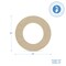 Wooden Letter O 12 inch or 8 inch, Unfinished Large Wood Letters for Crafts | Woodpeckers